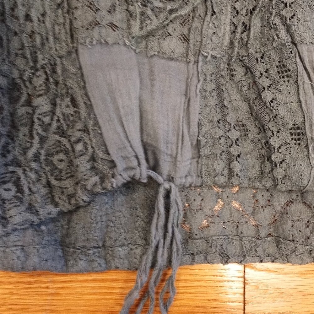 Free People FP One Naya Lace Top Green XS Extra Small - Picture 5 of 7